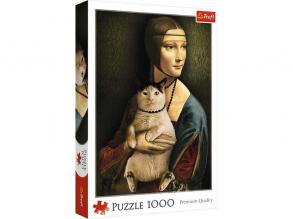Trefl: Hölgy macskával puzzle - 1000 darabos