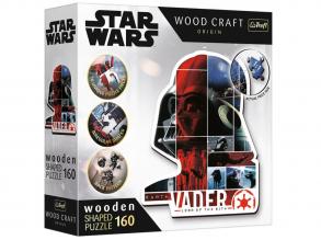 Wood Craft: Star Wars - Darth Vader 160 db-os prémium fa puzzle - Trefl