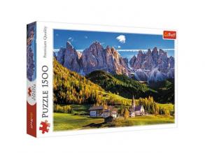Val di Funes völgy, Dolomitok - Olaszország 1500db-os puzzle -Trefl