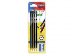 Colorino Hatszögletű ceruzák radírral + hegyezővel 4 db