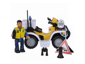 Sam, a tűzoltó: Rendőrségi quad Malcolm figurával
