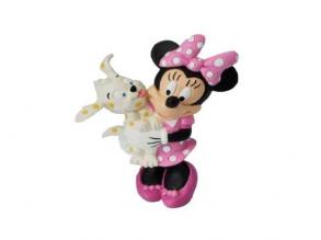 Mickey egér klubháza: Minnie egér kutyával figura, 7 cm