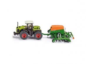 Claas Xerion traktor + Amazone Cayena 6001 vetőgép, 1:87 - SIKU