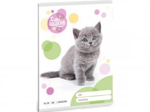 Ars Una: Cuki állatok - Brit rövidszőrű macska 2. osztályos vonalas füzet 32 lapos A/5