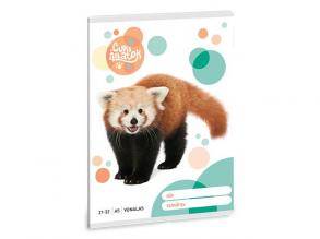 Ars Una: Cuki vörös panda vonalas füzet A/5 21-32