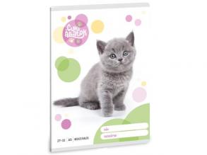 Ars Una: Cuki Állatok - Brit rövidszőrű macska kockás füzet A/5 27-32