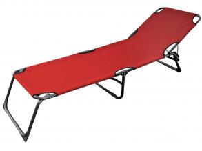 Kemping ágy - 185x57x30 cm - piros