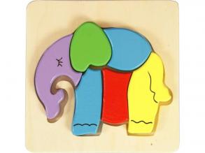 Fa puzzle - elefánt