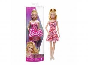 Barbie fashionista barátnők - pink virágos ruhában