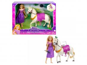 Disney Hercegnők Aranyhaj és Maximus figurák - Mattel