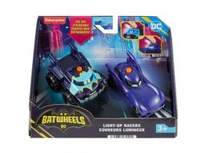 Fisher-Price: Batwheels Bam és Buff világító kisautók 2 db-os szett - Mattel