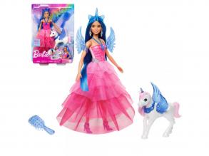 Barbie: Zafír pegazus hercegno baba kiegészítokkel - Mattel