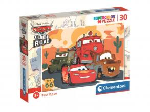 Cars: Verdák az utakon 30 db-os supercolor puzzle - Clementoni