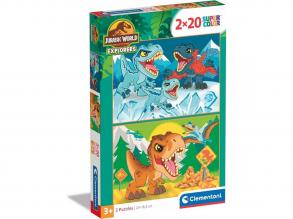 Jurassic World 2x20 db-os Supercolor puzzle - Clementoni