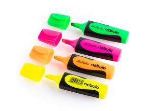 Nebulo: Neon színű szövegkiemelő készlet 4 db-os szett