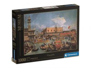 Canaletto: A dózse díszgondolája a mólónál, áldozócsütörtökön 1000db-os puzzle - Clementoni