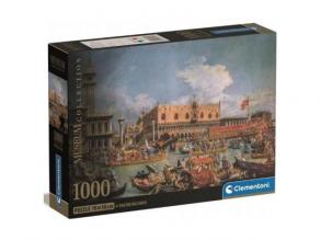 Canaletto: A dózse díszgondolája a mólónál, áldozó csütörtökön 1000db-os puzzle Clementoni