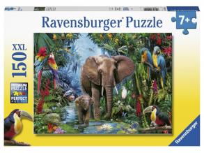 Puzzle 150 db - Elefántok