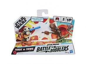 Star Wars Battle Bobblers Porgs vs Chewie csipeszes figura - Hasbro