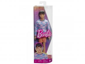 Barbie Fashionista fiú baba kék-rózsaszín szívecskés felsoben - Mattel