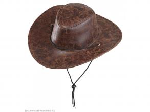 Cowboy háromszögletű kalap, műbőr