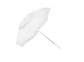 Hímzett esernyő, fehér, 72 cm