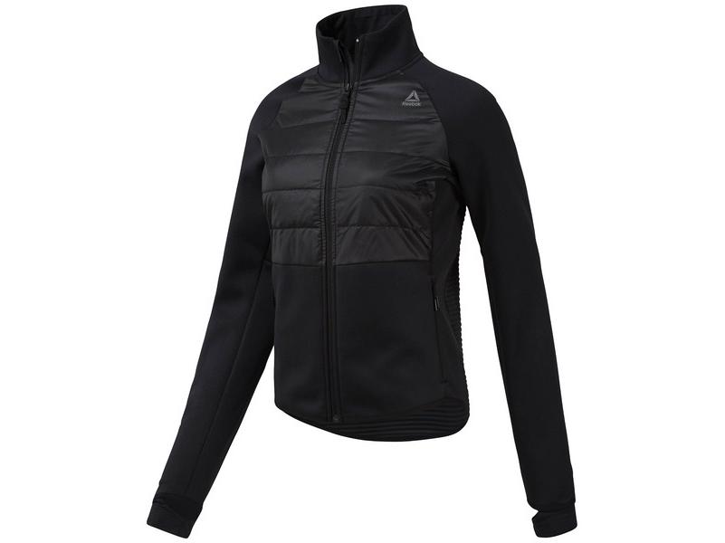 Os Thermo Dp Primal Reebok női fekete színű training dzseki Reebok kabát, dzseki Márkás sportruházat, sportcipők és