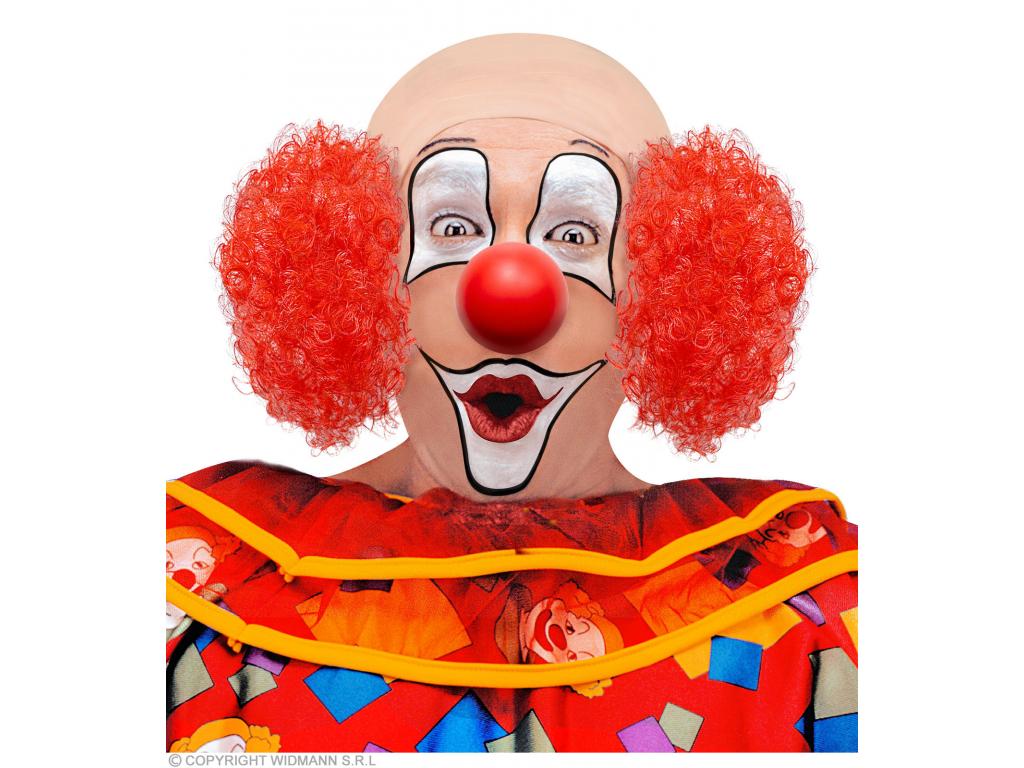 Клоун без волос. Парик клоуна с лысиной. Волосы клоуна. Клоун с красными губами. Клоун в Красном костюме.