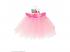 Csillogós tütü, halvány rózsaszín lány jelmez