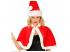 Miss Santa mikulás poncsó női jelmez