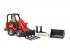 Rakodógép modell kiegészítőkkel, 29 cm