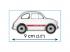 COBI: Fiat Abarth 595 építőjáték (24524)