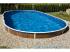 Azuro Frame De Luxe 5,5 x 3,7 x 1,2m mély medence Lagoon kék fóliával(3EXX0284) szkimmer kiképzéssel