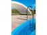Ibiza ovális medence, 12 x 6 m; 1,5 m mély, kombi zárósínnel, fólia nélkül, szkimmer nyílás nélkül