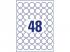 Avery 6223-10 30mm 10 ív univerzális fehér köretikett