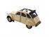 Welly: Citroen 2CV bézs fém kisautó modell 1/64
