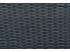 Asztal szürke rattan borítással üveglappal 100*200*74 cm-es