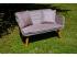 Modern 121 cm széles technorattan 2 üléses sofa Largo