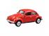 Welly: Volkswagen Bogár piros kisautó modell 1/64