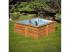 PONTAQUA TIMBER négyzet alakú fa medence 3,05 × 3,05 × 1,19 m
