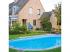 TIERRA BLUE POOL süllyesztett ovális medence 7,0 × 3,0 × 1,5 m kék színű fóliával