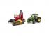 Bruder John Deere 7R 350 traktor pótkocsival farönkök szállításához