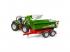 Bruder Roadmax traktor homlokrakodóval és pótkocsival