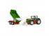 Bruder Roadmax traktor homlokrakodóval és pótkocsival