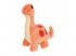 Small Foot  plüss brontoszaurusz, piros, 19 cm