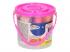 Színes gyurma készlet vödörben - 12 darabos, pink