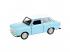 Welly: Trabant 601 fém kisautó modell többféle változatban 11cm