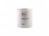 Elegáns fehér betongyertya, szantálfa esszencia, 8,5 cm átmérő x 9 cm magasság | Paraffin/szója keverék
