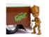 Marvel: Groot figura és 1963 Volkswagen Bus Pickup autómodell 1/24 - Simba Toys