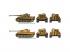 Italeri 1/72 Pz. Kpfw. VI Tiger I Ausf. E Tigris tank 2db-os makett szett